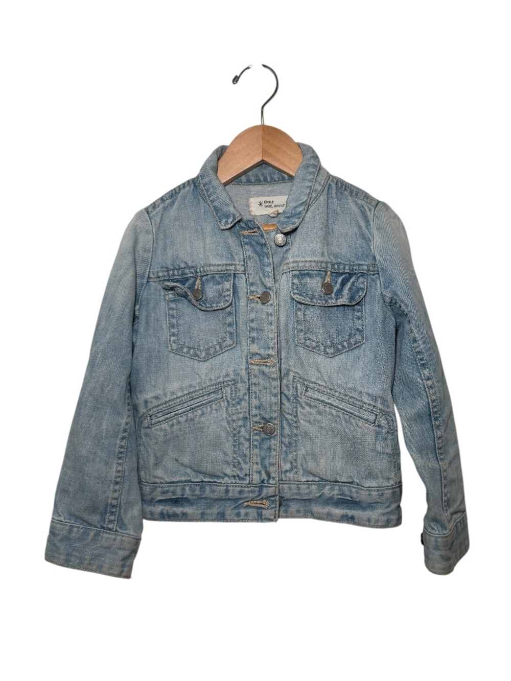 ISABEL MARANT KIDS light blue denim jean jacket - size 8 (fits 5/6 imo)